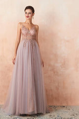 Robe Demoiselle D'Honneur Empire À Fente Broderie À Perles-