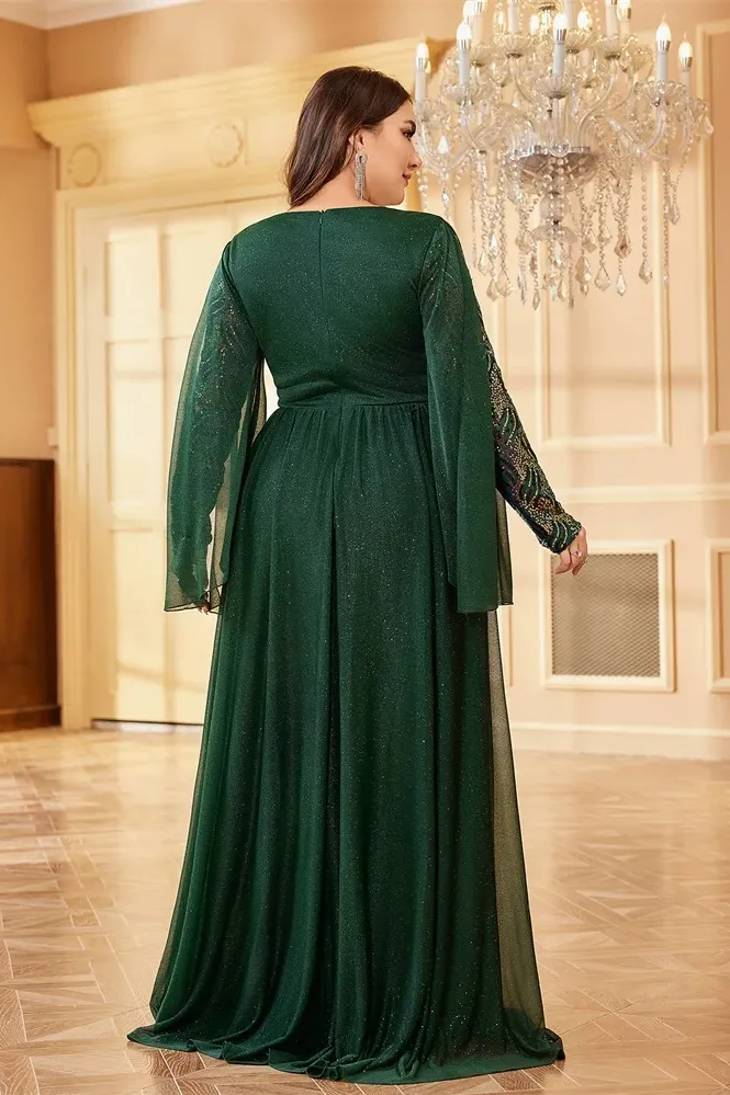 Jupe Pliss Maxi Robe Robe Plissée Verte Robe Demoiselle D'Honneur