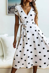 Robe Demoiselle D'Honneur Vintage À Pois-